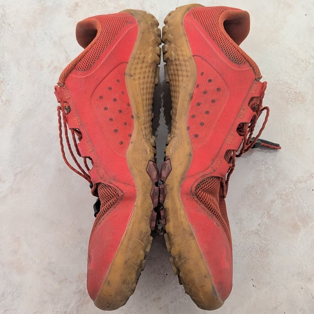 USED Vivobarefoot Mens Primus Trail II FG Textile Synthetic Fiery Coral Trainers - Picture 6 of 6